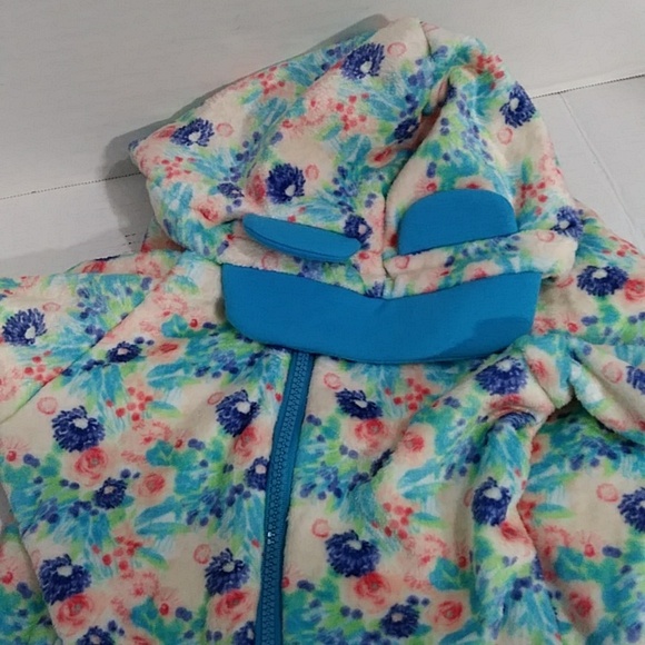 LovinPet Blue Floral Print Dog Pajamas With Hood Size L *NWT* - Picture 4 of 9